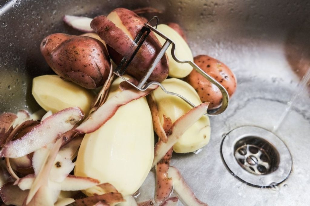 Potato Peels Clog Your Waste Disposal