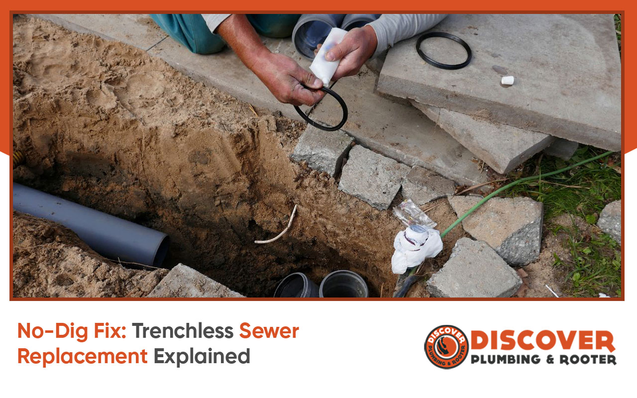 Trenchless sewer replacement.
